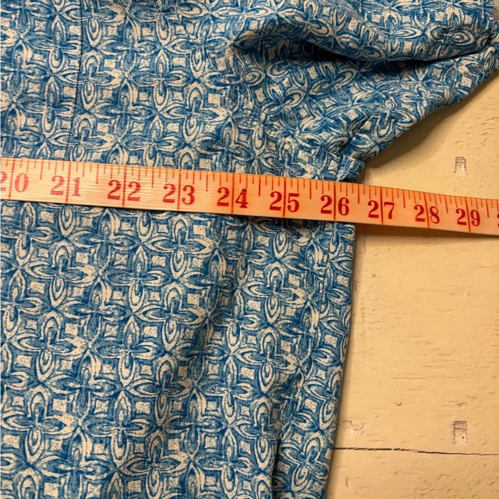 Tommy Bahama 100% Silk Button Down Shirt Size XL Blue Tropical Hawaiian Beach - Picture 3 of 6